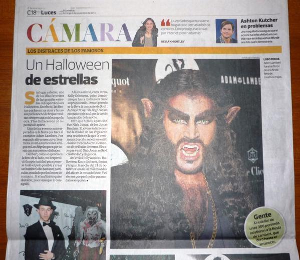 Jornal de Lima (Peru) - Nov/2014
Créditos: @LambertsLabell
