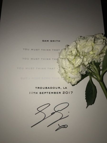 Créditos: @samsmithbrasil
