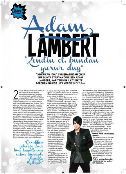 Créditos: Adam Lambert Turkey
