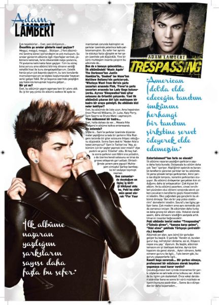 Créditos: Adam Lambert Turkey
