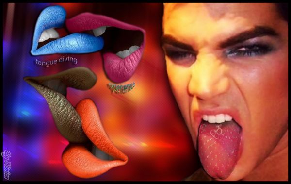 Será que o famoso mergulho de língua de Adam Lambert está virando uma tendência?
By Mônica Smitte
