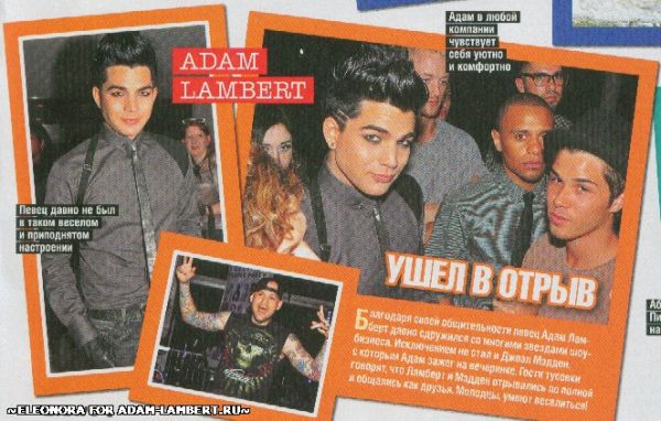Créditos: Adam Lambert Russia
