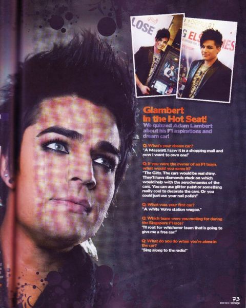 Créditos: Adam Lambert News Network


